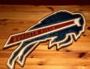 resin   buffalo bills  bull shape 