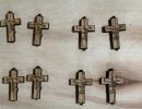 laser   cross earrings  jesus   faith 