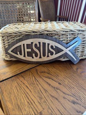 laser   jesus fish