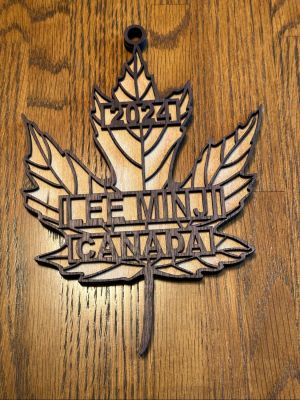 laser   personalized canada flag1  front 
