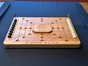 wood   mens morris game