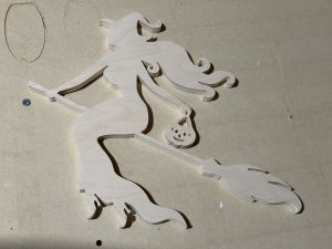 wood   halloween  good witch  unfinished
