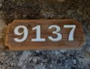 wood   house number sign  ours 