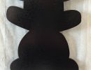 wood   sihlouette   teddy bear 