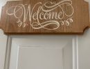 wood   welcome sign